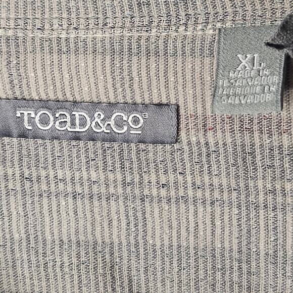 Toad and Co Blue Red Plaid Shirt Mens Sz Xl Long Sleeve Button Up Flannel - Picture 7 of 9